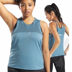 Gymshark Energy+ Seamless Loose Vest - Blue Stone